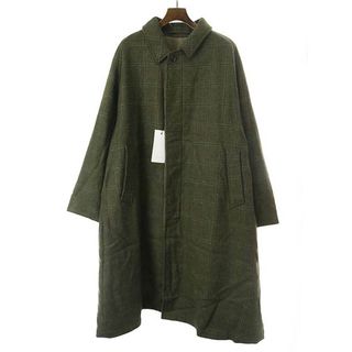 A.PRESSE ア プレッセ 22AW Tweed Balmacaan Coat ツイードバルカマーンコート  グリーン 3(その他)