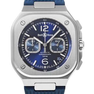 ベルアンドロス(Bell & Ross)のBR05 CHRONO BLUE STEEL Ref.BR05C-BU-ST/SRB 中古品 メンズ 腕時計(腕時計(アナログ))