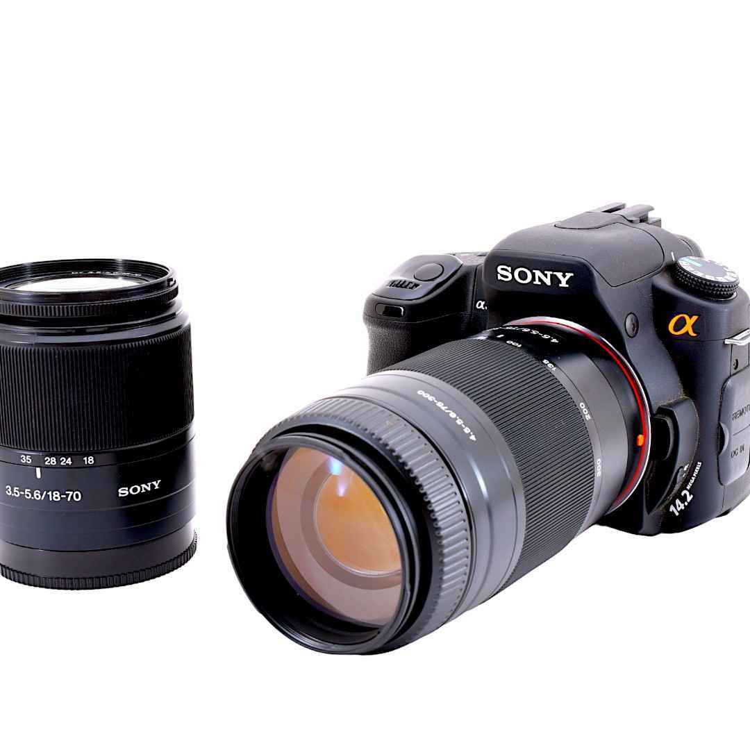 SONY(ソニー)のSONY a350 ダブルレンズキット 手ぶれ補正♪ #6593 スマホ/家電/カメラのカメラ(デジタル一眼)の商品写真