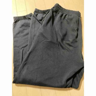 ユニクロ(UNIQLO)のスウェットブラックパンツ中古(カジュアルパンツ)