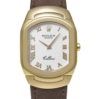 ロレックス(ROLEX)のチェリーニ Ref.6633/8 ホワイト 中古品 ユニセックス 腕時計(腕時計)