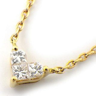 スタージュエリー(STAR JEWELRY)のスタージュエリー STAR JEWELRY ネックレス ミステリアス ハート ダイヤモンド 計0.1ct K18YG 【中古】(ネックレス)