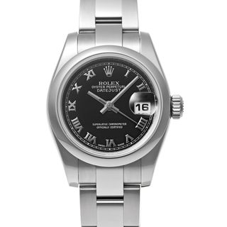 ロレックス(ROLEX)のロレックス デイトジャスト Ref.179160 Z番 ブラック 中古品 レディース 腕時計(腕時計)