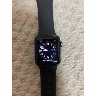 アップルウォッチ(Apple Watch)のAPPLE WATCH 3 GPSモデル SGAL BK130-200(腕時計(デジタル))