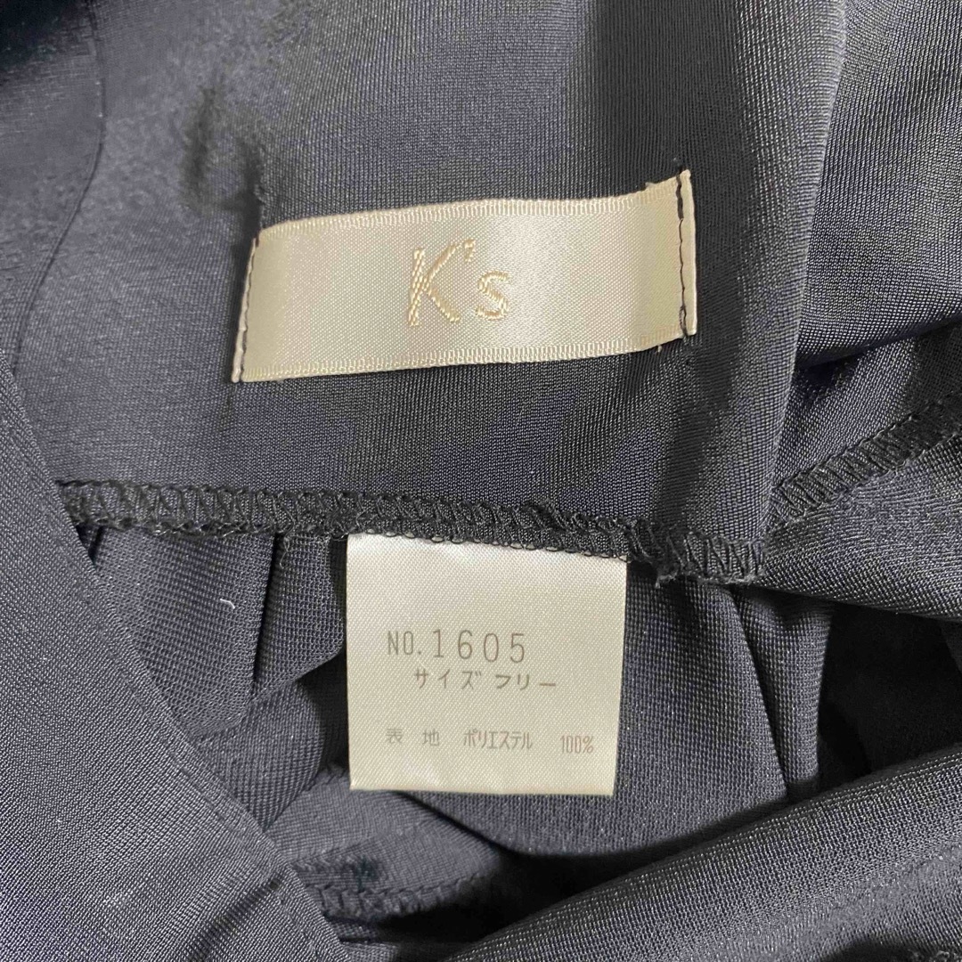 K's ワンピース ジャンパースカート 黒 プリーツ レディースのワンピース(ロングワンピース/マキシワンピース)の商品写真