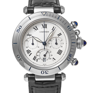 カルティエ(Cartier)のパシャ 38mm クロノグラフ Ref.W3101855 中古品 メンズ 腕時計(腕時計(アナログ))