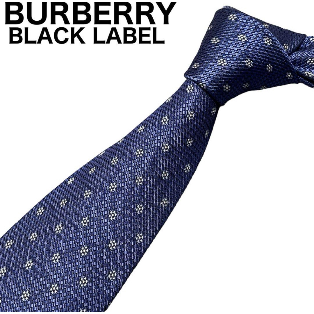 BURBERRY BLACK LABEL(バーバリーブラックレーベル)の美品　BURBERRY BLACK LABEL ネクタイ　肉厚　光沢　ホースロゴ メンズのファッション小物(ネクタイ)の商品写真