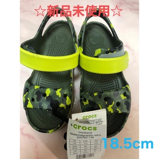 crocs - ☆新品未使用☆crocs クロックス キッズ 子供 サンダル 18.5cm