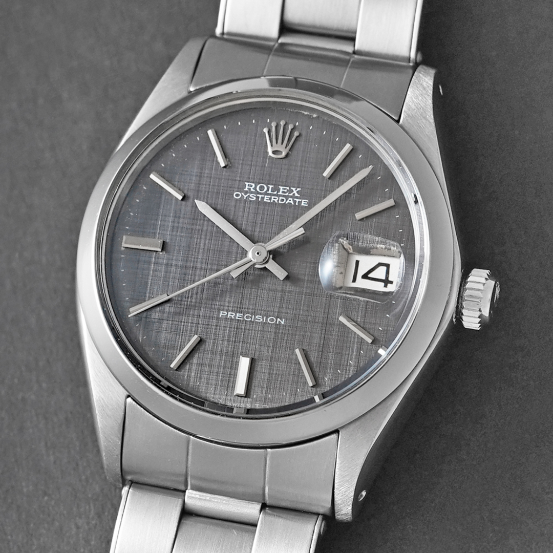 ROLEX(ロレックス)のROLEX オイスターデイト Ref.6694 モザイクダイヤル グレー アンティーク品 メンズ 腕時計 メンズの時計(腕時計(アナログ))の商品写真