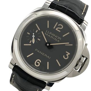 PANERAI - 　パネライ PANERAI ルミノール マリーナ 中国500本限定 PAM00367 ブラック  SS/純正ベルト/純正尾錠 手巻き メンズ 腕時計