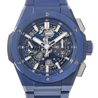 ウブロ(HUBLOT)のビッグバン インテグレーテッド ブルーセラミック Ref.451.EX.5123.EX 中古品 メンズ 腕時計(腕時計(アナログ))