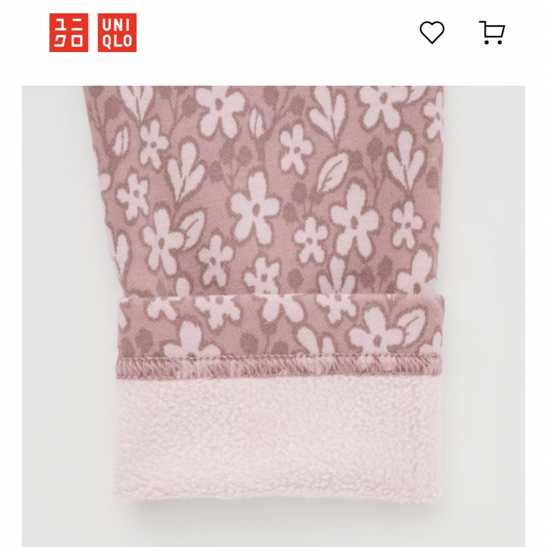 UNIQLO(ユニクロ)のユニクロ　フリースレギンス　ベビー　キッズ キッズ/ベビー/マタニティのキッズ服女の子用(90cm~)(パンツ/スパッツ)の商品写真