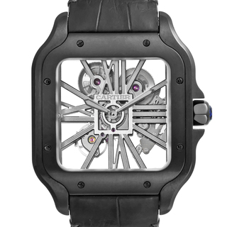 カルティエ(Cartier)のサントス ドゥ カルティエ スケルトン LM Ref.CRWHSA0009 中古品 メンズ 腕時計(腕時計(アナログ))
