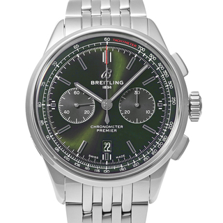ブライトリング(BREITLING)のプレミエ B01 クロノグラフ 42 ベントレー ブリティッシュ レーシング グリーン Ref.AB0118(AB0118A11L1A1) 中古品 メンズ 腕時計(腕時計(アナログ))