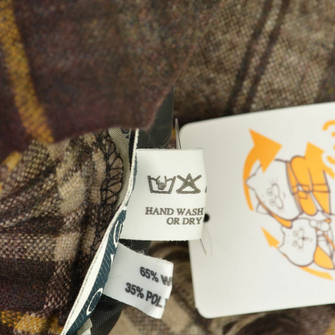 【O'NEILOFDUBLIN】チェックネル ウール混キルト ラップスカート レディースのスカート(ひざ丈スカート)の商品写真