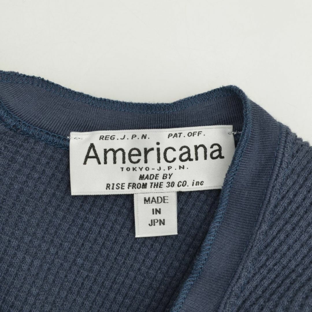 AMERICANA(アメリカーナ)の【Americana】サーマルバックヘンリーネック長袖カットソー レディースのトップス(カットソー(長袖/七分))の商品写真