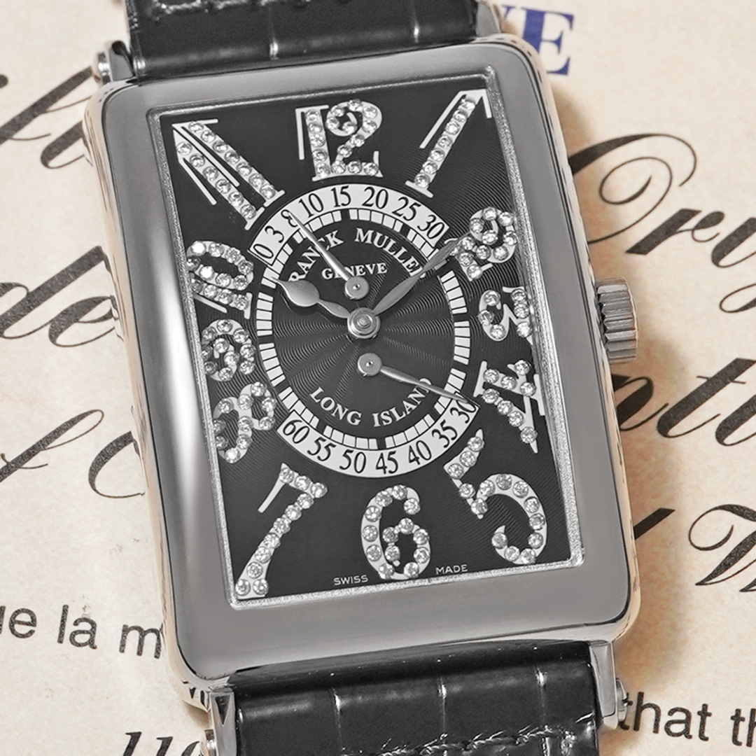 FRANCK MULLER(フランクミュラー)のロングアイランド ビーレトログラード セコンド ダイヤモンド Ref.1100DSRCD 中古品 メンズ 腕時計 メンズの時計(腕時計(アナログ))の商品写真