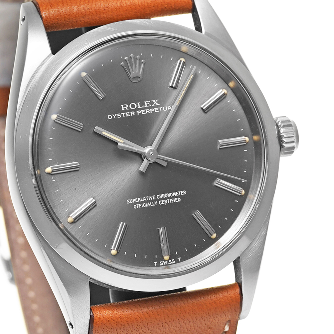ROLEX(ロレックス)のROLEX ビッグ オイスターパーペチュアル Ref.1018 グレー アンティーク品 メンズ 腕時計 メンズの時計(腕時計(アナログ))の商品写真