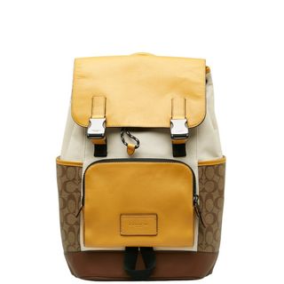 コーチ(COACH)のコーチ シグネチャー トラック バックパック カラーブロック リュック CC355 PVC メンズ COACH 【1-0139540】(バッグパック/リュック)