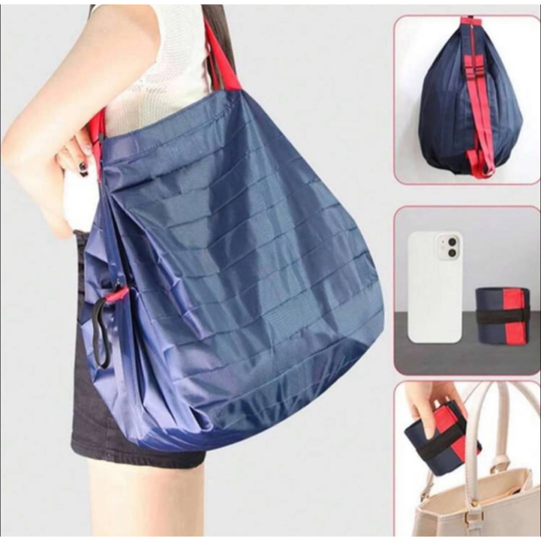エコバッグ　折りたたみ　コンパクト　大容量　軽量　防水　旅行　サブバッグ レディースのバッグ(エコバッグ)の商品写真