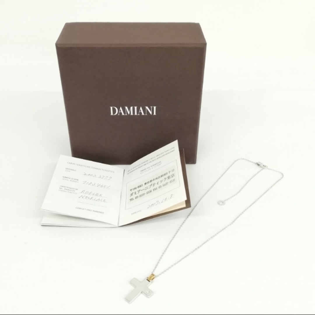 Damiani(ダミアーニ)のダミアーニ リフレックスクロスネックレス K18 WG YG ダイヤモンド メンズのアクセサリー(ネックレス)の商品写真