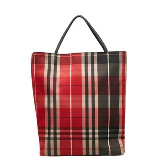 バーバリー(BURBERRY)のバーバリー チェック ハンドバッグ ナイロン レディース BURBERRY 【1-0140675】(ハンドバッグ)