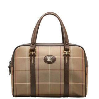 バーバリー(BURBERRY)のバーバリー チェック ハンドバッグ ミニボストンバッグ キャンバス レディース BURBERRY 【1-0140679】(ハンドバッグ)