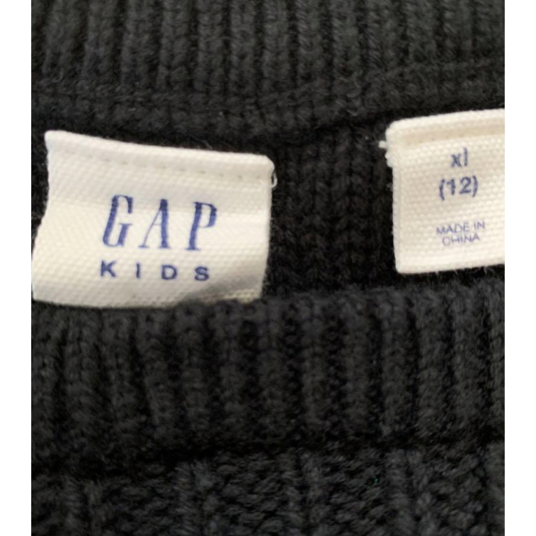 GAP Kids(ギャップキッズ)の新品 GAP キッズ　ケーブル編み　フリル　ニット　150cm キッズ/ベビー/マタニティのキッズ服女の子用(90cm~)(ニット)の商品写真