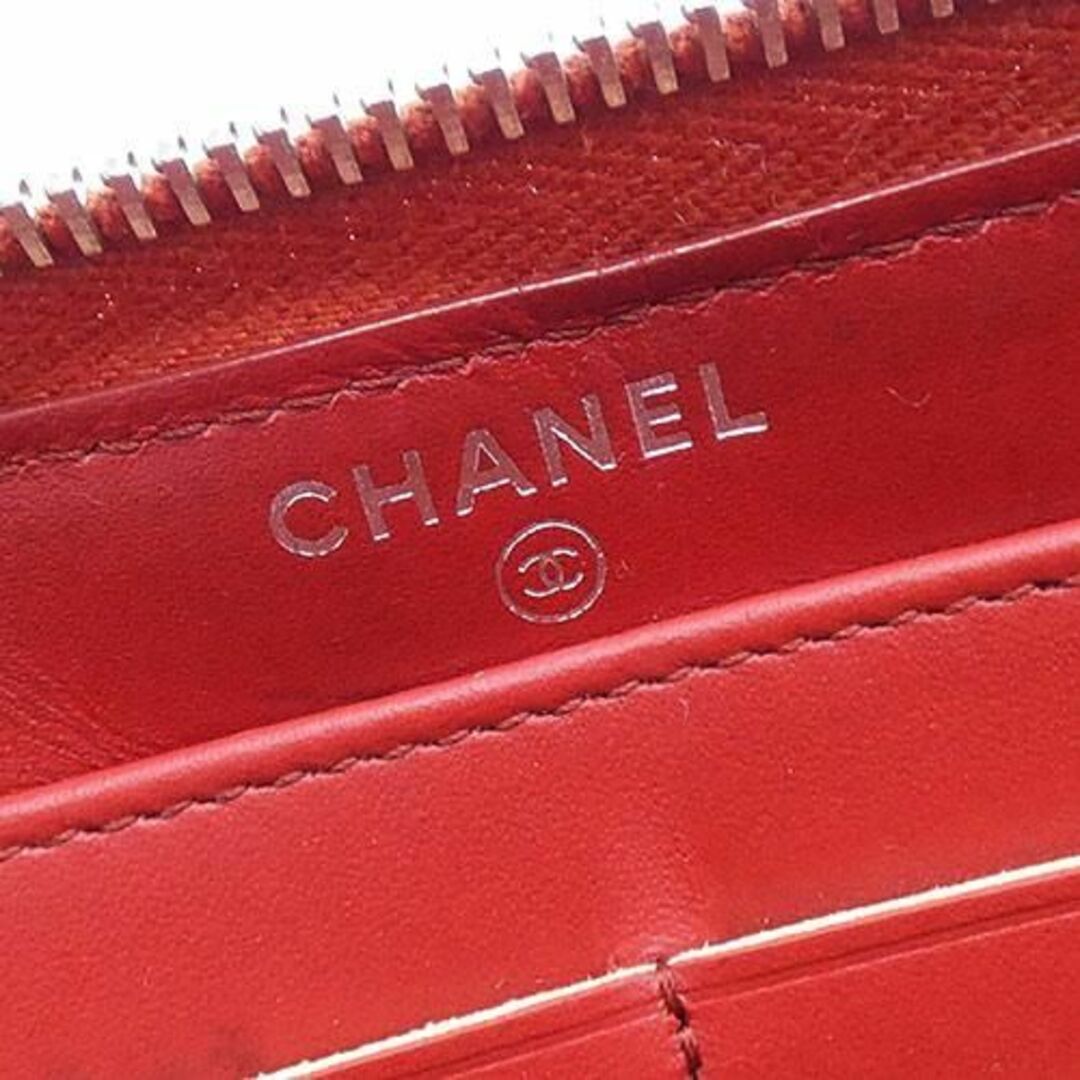 CHANEL(シャネル)のシャネル 財布 CHANEL キャビアスキン マトラッセ ココマーク ラウンドファスナー長財布 赤 レッド レディース OJ10051 レディースのファッション小物(財布)の商品写真
