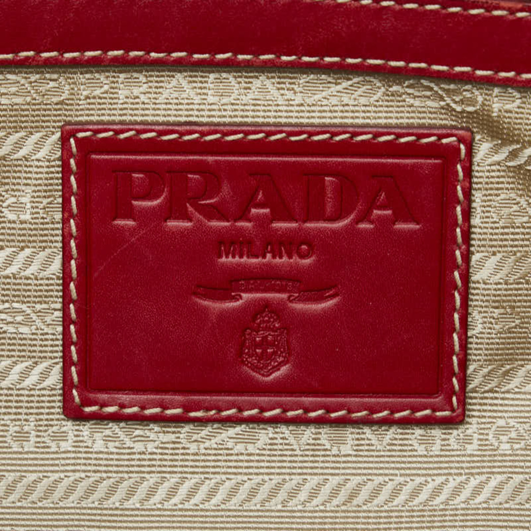 PRADA(プラダ)のプラダ ロゴジャガード ハンドバッグ キャンバス レディース PRADA 【1-0141970】 レディースのバッグ(ハンドバッグ)の商品写真