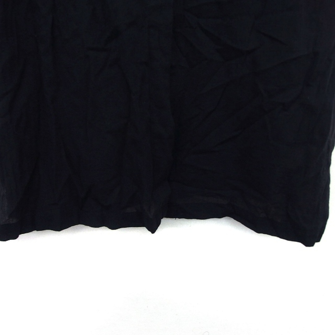 SONIA RYKIEL(ソニアリキエル)のソニアリキエル チュニック シャツ 透け感 スリット コットン 綿 長袖 M 黒 レディースのトップス(チュニック)の商品写真