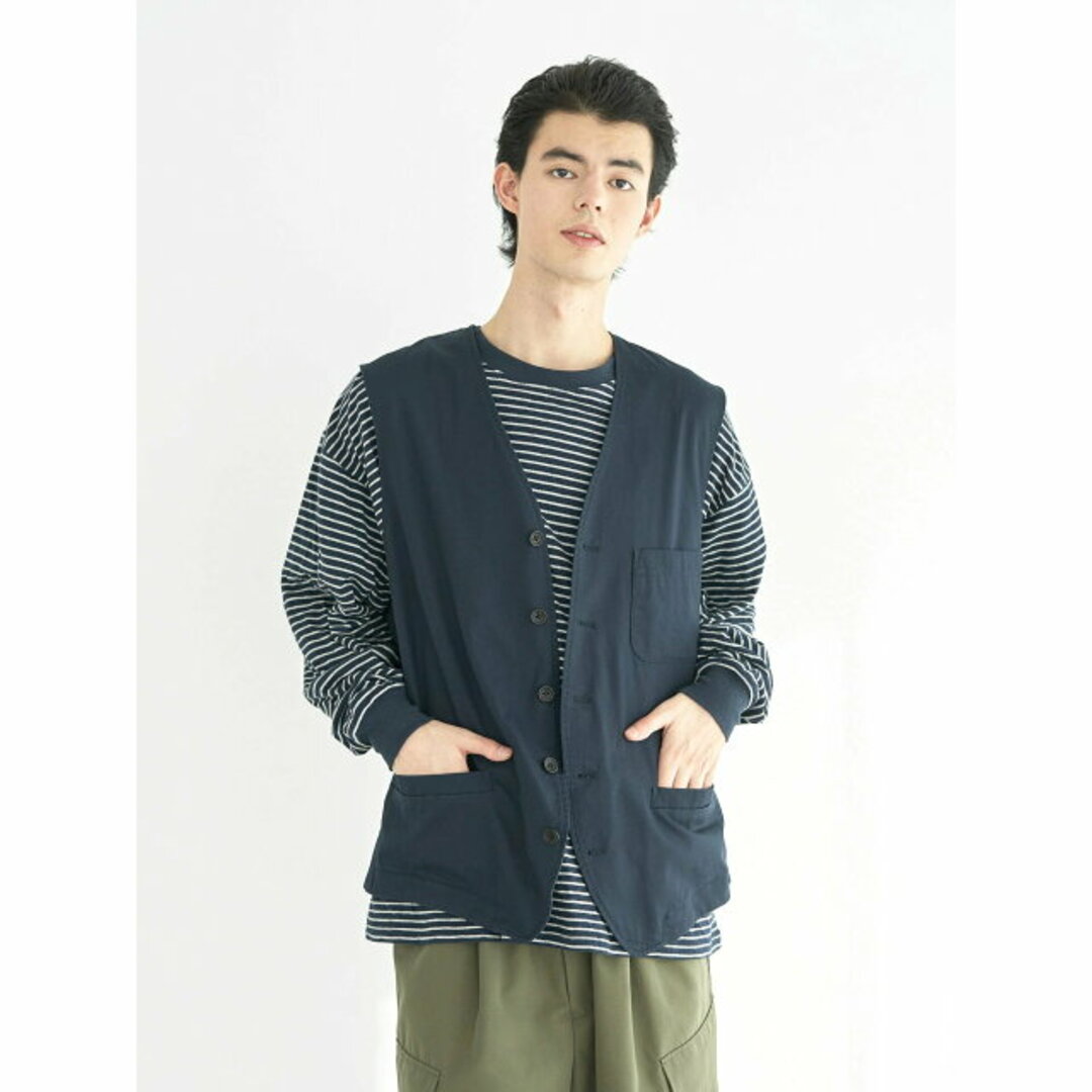 CRAFT STANDARD BOUTIQUE(クラフトスタンダードブティック)の【カーキ】コットンギャバジンベスト/24SS メンズのトップス(ベスト)の商品写真