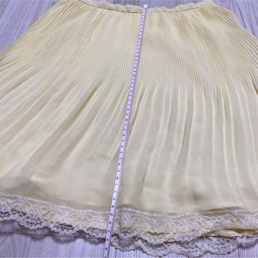suzutan(スズタン)のsuzutan  レディース 膝丈スカート クリームイエロー Mサイズ レディースのスカート(ひざ丈スカート)の商品写真