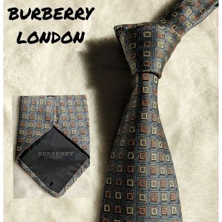 バーバリー(BURBERRY)の【美品】BURBERRY LONDON　バーバリー　ネクタイ　シルク100％(ネクタイ)