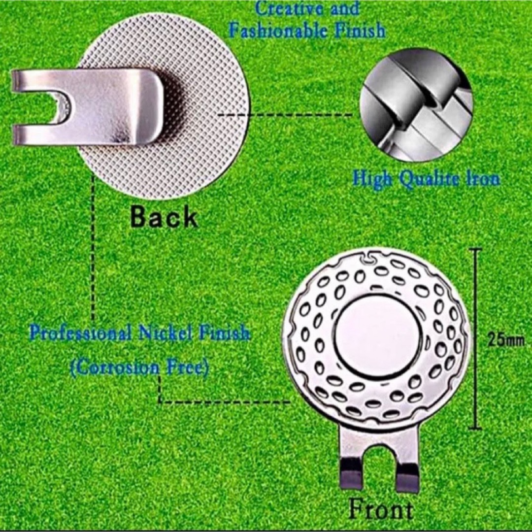 ゴルフマーカー／ビットコイン  【ハットクリップ磁気付】 スポーツ/アウトドアのゴルフ(その他)の商品写真