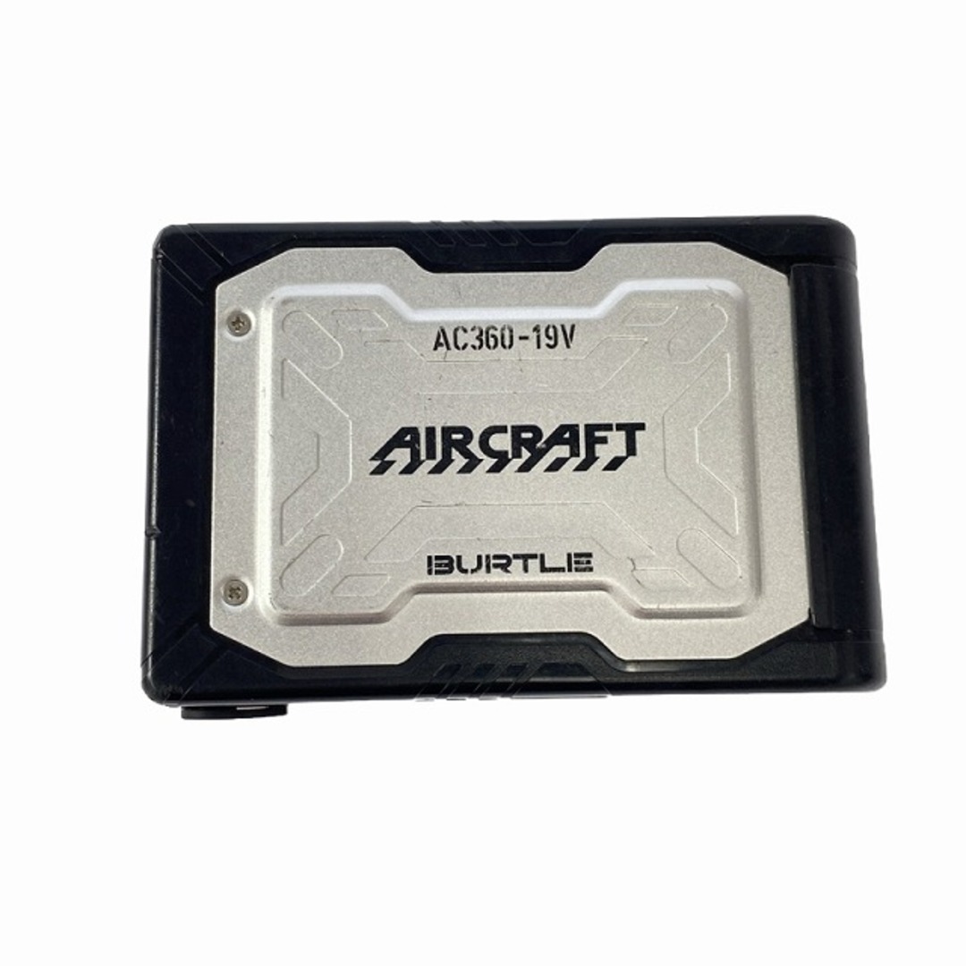 BURTLE(バートル)の☆中古品☆BURTLE バートル 19V 空調服用バッテリー AC360 ファンユニット ACアダプター付 86557 自動車/バイクのバイク(工具)の商品写真