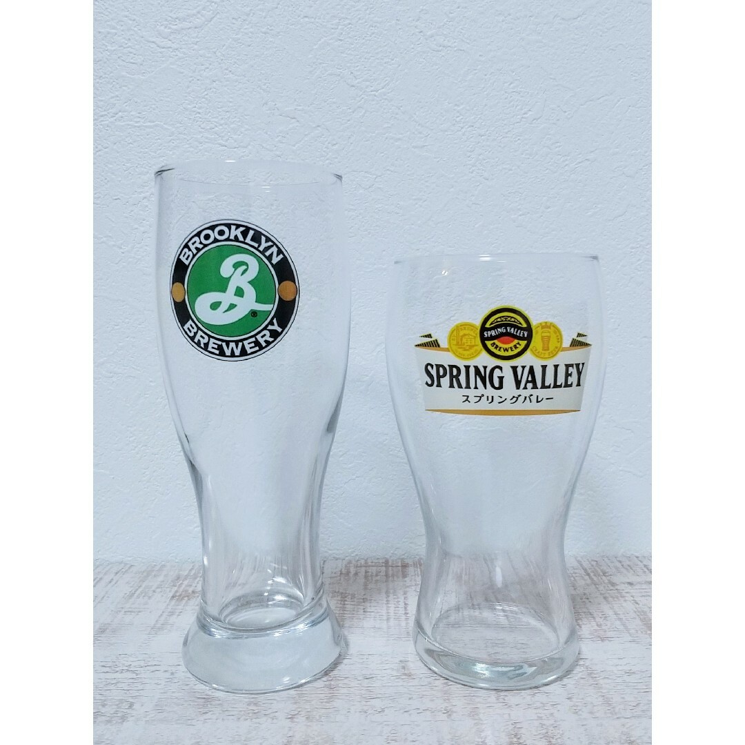 キリン(キリン)のBrooklyn Lager & Spring Valley 専用グラスセット インテリア/住まい/日用品のキッチン/食器(グラス/カップ)の商品写真