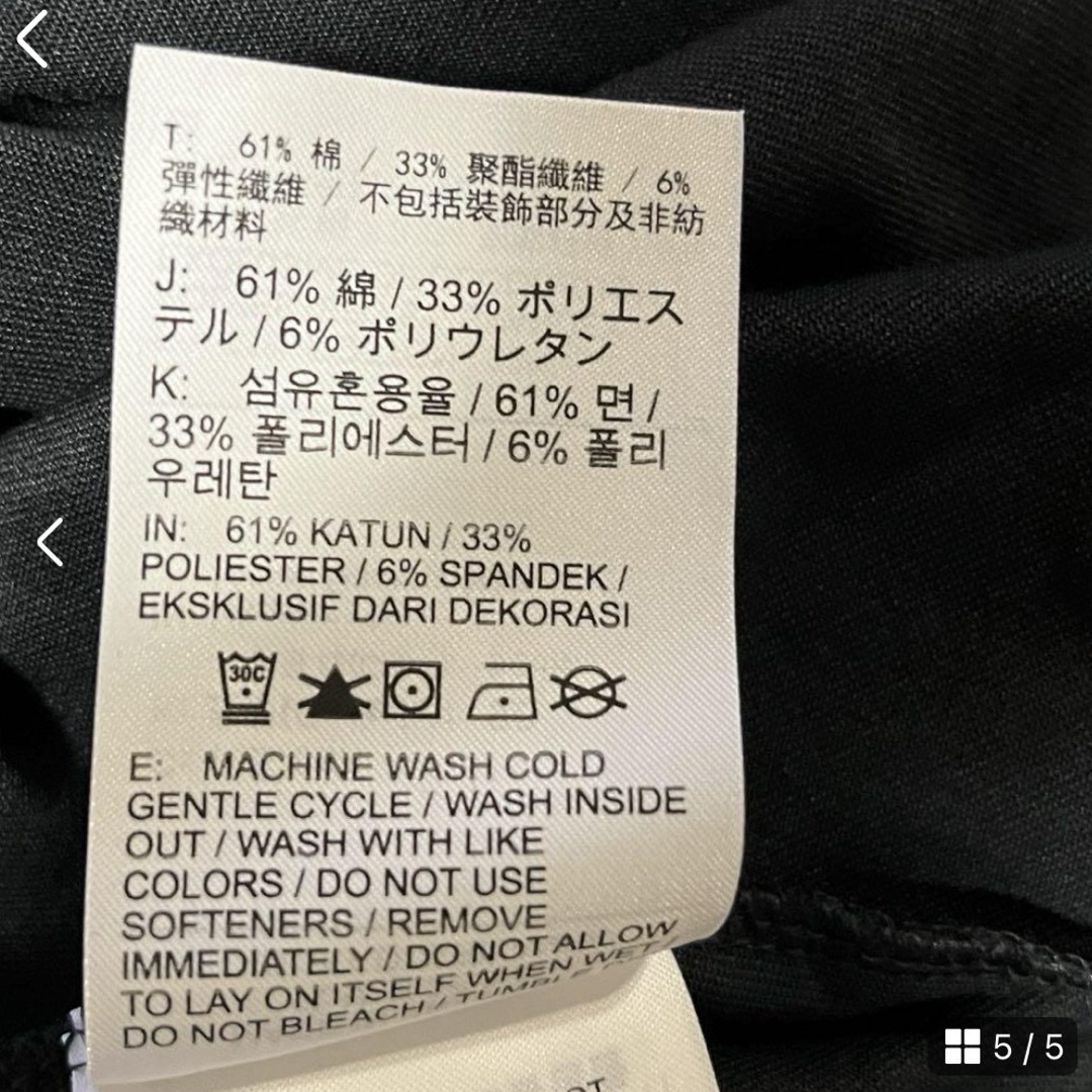 NIKE(ナイキ)のNIKE ナイキ　ゴルフ　レディース　長袖Tシャツ　モックネック　黒　L 春 レディースのトップス(Tシャツ(長袖/七分))の商品写真