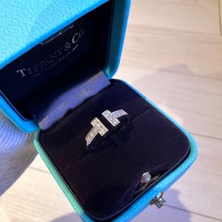 ティファニー(Tiffany & Co.)の◇ティファニー◇ダイヤモンド リング Tワイヤー 指輪 750 WG 2.6g(リング(指輪))