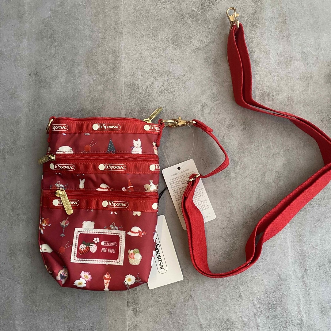 LeSportsac(レスポートサック)の[新品]レスポートサック　ピンクハウス　ショルダーバッグ　RED  レディースのバッグ(ショルダーバッグ)の商品写真