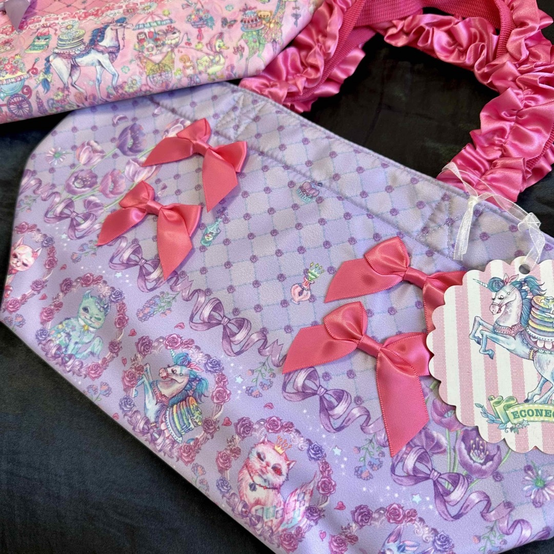 しまむら(シマムラ)のゆかりん様専用♡ECONECO♡エコネコバッグ キッズ/ベビー/マタニティのこども用バッグ(トートバッグ)の商品写真