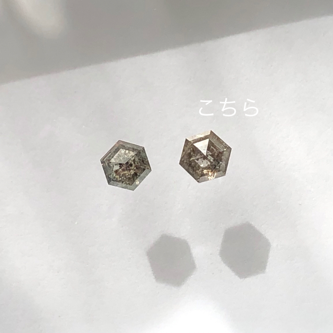 約0.5ct　ナチュラルダイヤモンド ブラウンダイヤモンド　ルース　1ピース レディースのアクセサリー(その他)の商品写真