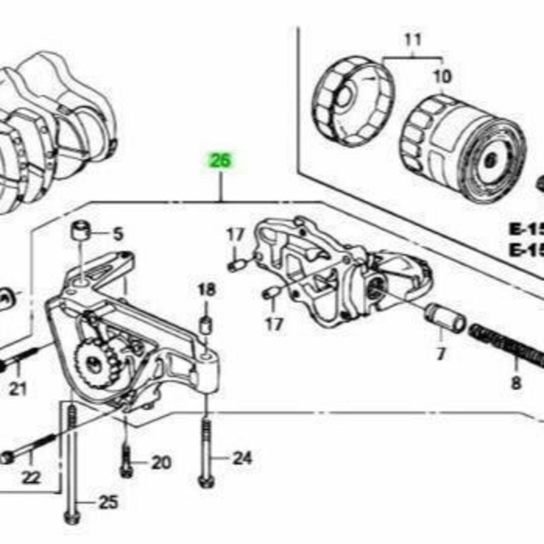 ホンダ(ホンダ)のホンダ ABA-AP1 S2000 ポンプASSY オイル  メーカー純正品 自動車/バイクの自動車(車種別パーツ)の商品写真