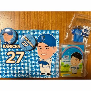 ヨコハマディーエヌエーベイスターズ(横浜DeNAベイスターズ)のベイスターズ　上茶谷選手(応援グッズ)