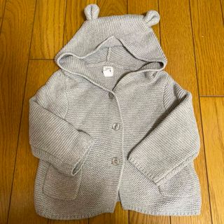 ベビーギャップ(babyGAP)のベビーギャップ　くま耳カーディガン　70cm(カーディガン/ボレロ)