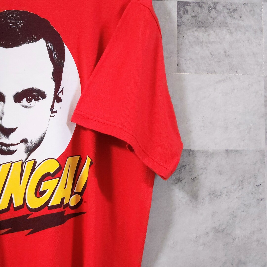 American Apparel(アメリカンアパレル)のビッグバンセオリー Tシャツ M レッド BAZINGA!   メンズのトップス(Tシャツ/カットソー(半袖/袖なし))の商品写真