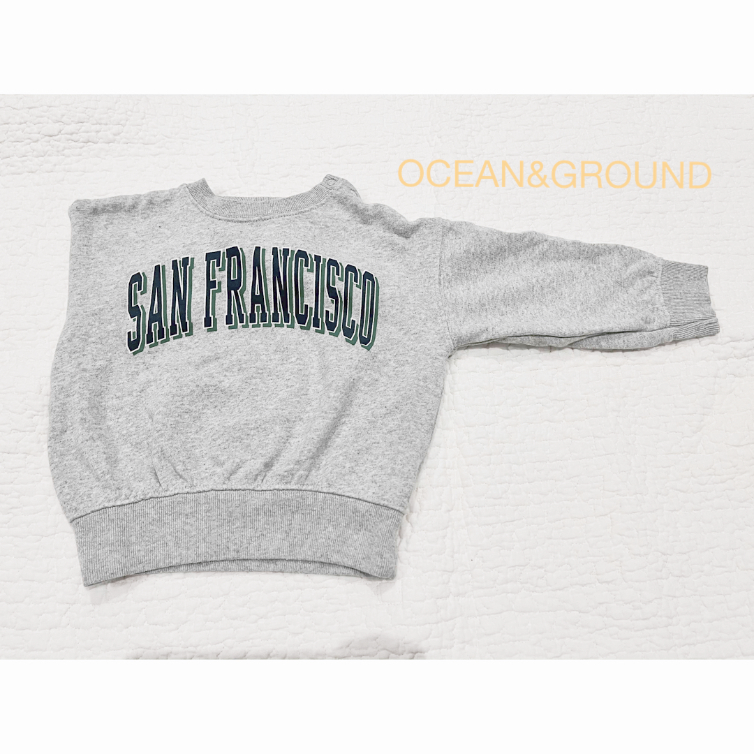 OCEAN&GROUND(オーシャンアンドグラウンド)のキッズ　トレーナー　スウェット キッズ/ベビー/マタニティのベビー服(~85cm)(トレーナー)の商品写真