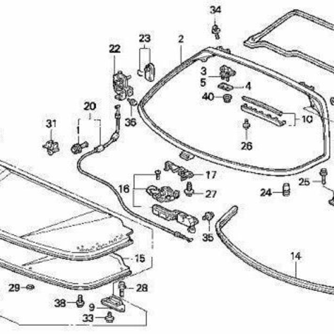 ホンダ(ホンダ)のホンダトレイASSY NSX リヤー HONDA JDM OEM メーカー純正品 自動車/バイクの自動車(車種別パーツ)の商品写真