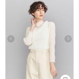 ビューティアンドユースユナイテッドアローズ(BEAUTY&YOUTH UNITED ARROWS)のBY バブル ハイネック プルオーバー -ウォッシャブル-(カットソー(長袖/七分))