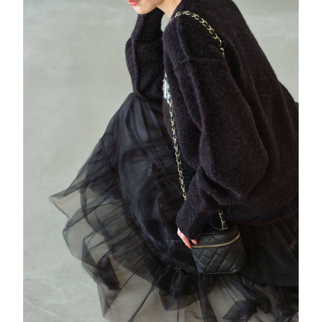 IENA(イエナ)のENA 2022AW パニエスカート チュール レディースのスカート(ロングスカート)の商品写真